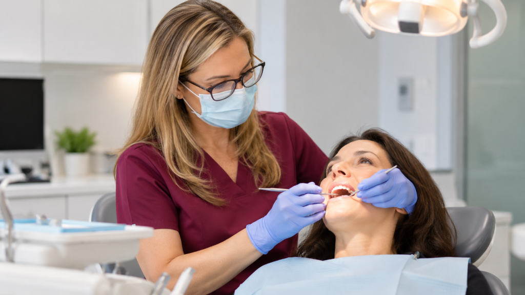 dental crown cavity